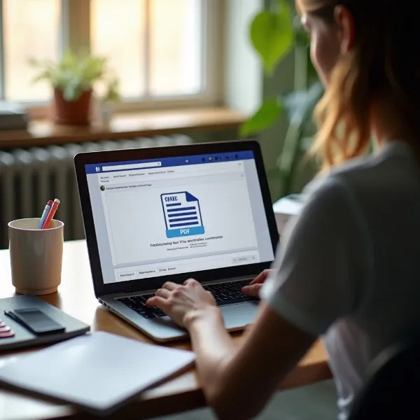 how to post pdf to facebook