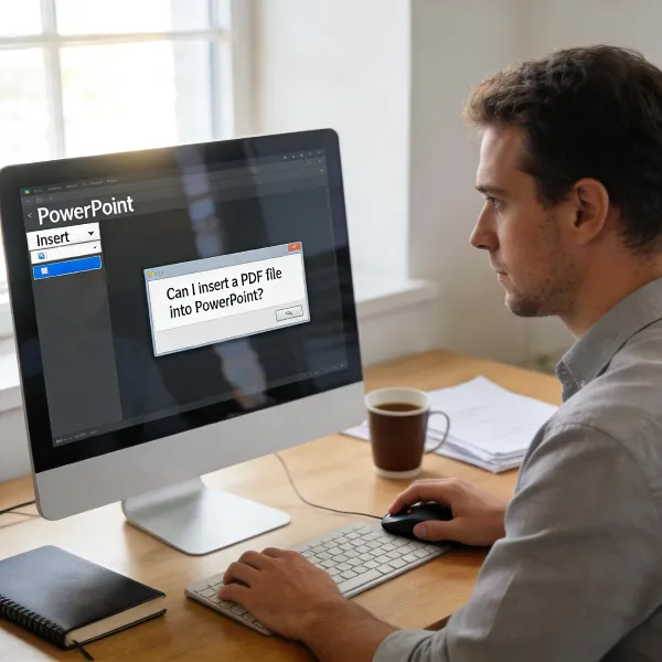 Can I Insert a PDF into a PowerPoint?